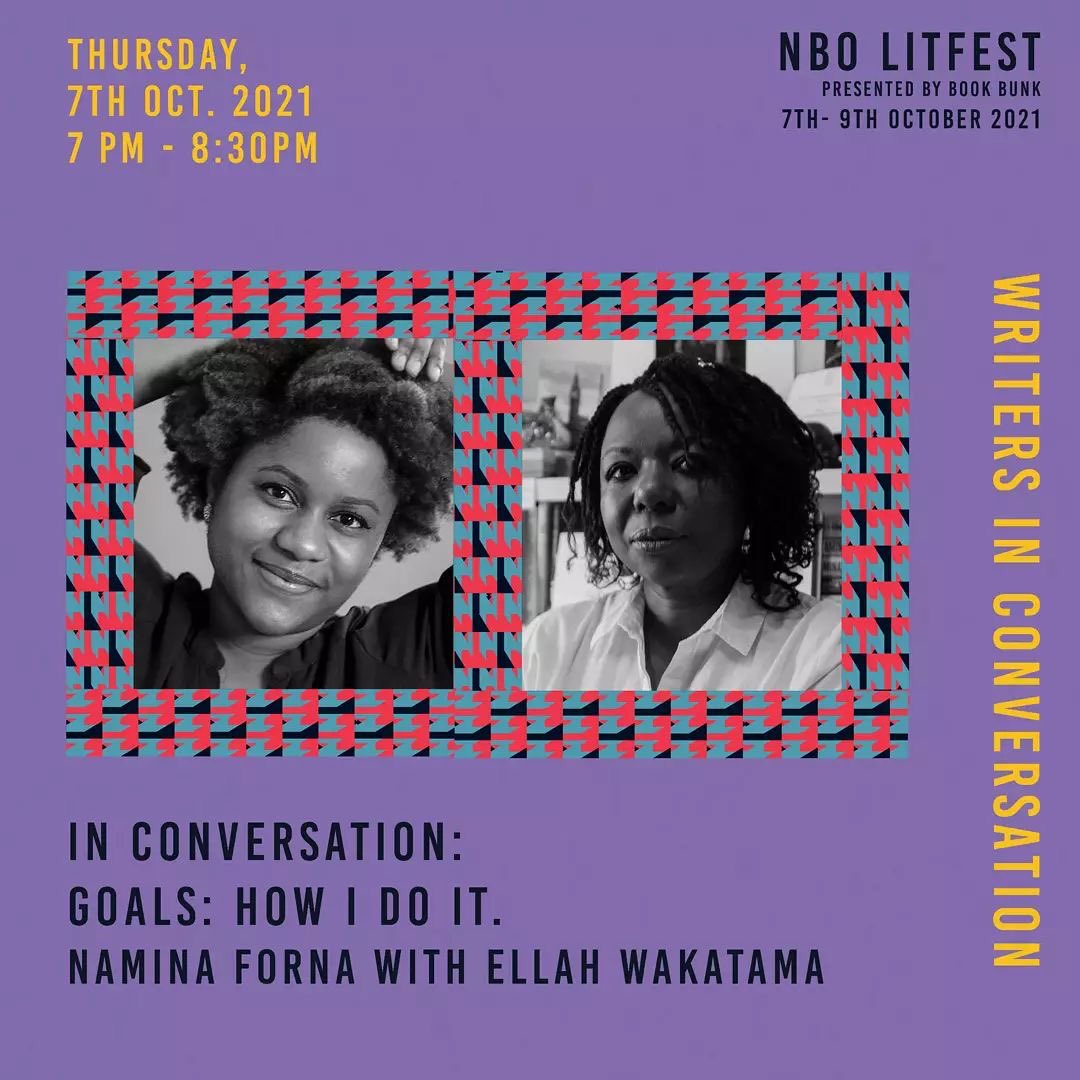 ShiroKoinange's tweet photo. We end with a perfect evening where, @NaminaForna speaks with @epwa66 about her journey becoming a young adult author and screenwriter, and publishing her first novel, “The Gilded Ones”. 🔥
See you at 5pm EAT for the exciting kick off!
#nbolitfest #bookbunk https://t.co/8KkYHrq41G