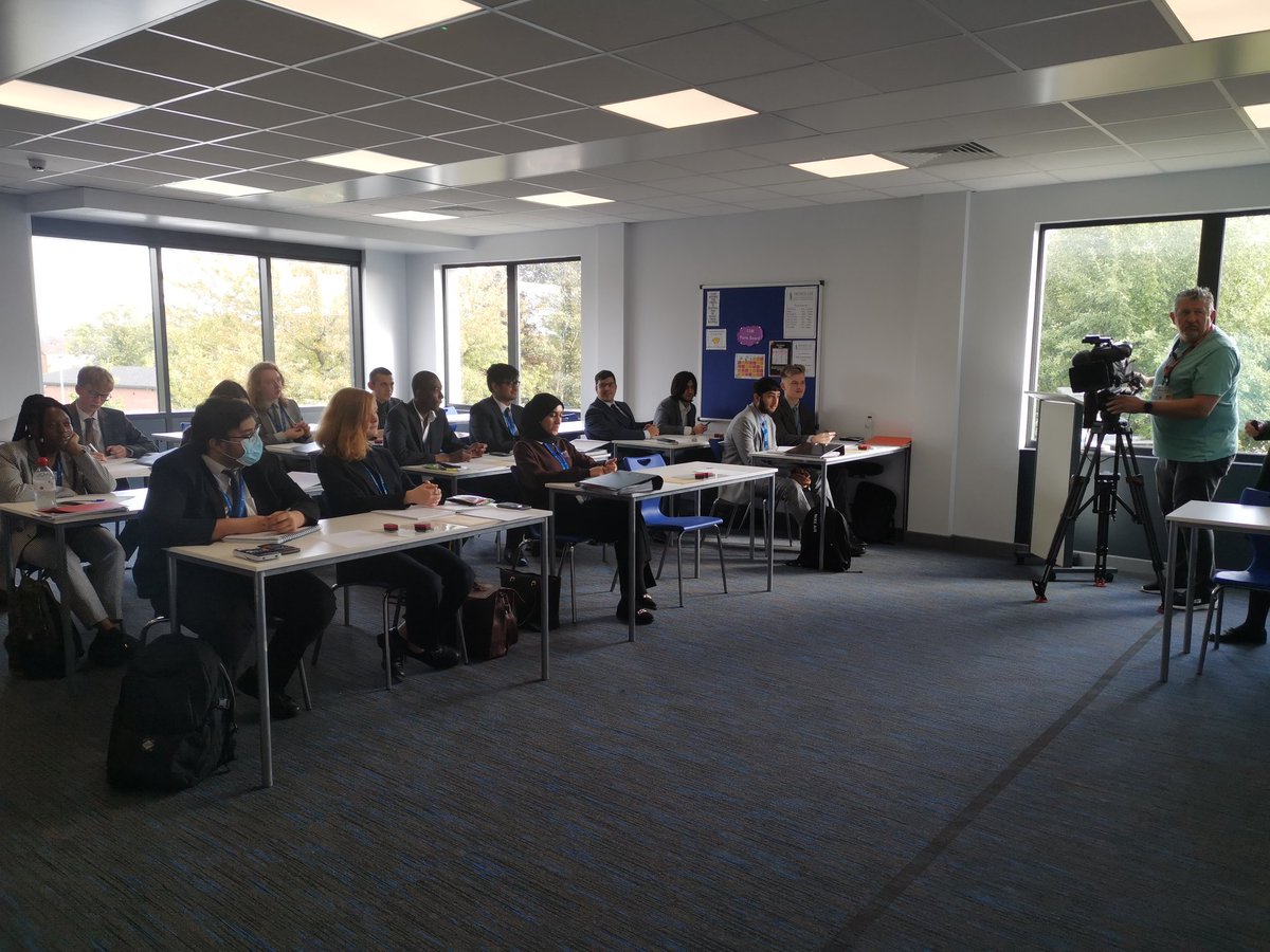 AHSMathematics's tweet photo. Very exciting morning for @AHSMathematics and @Amethyst6th. ITV Central have been in to record a lesson by @MissKeoghAHS and interview some of our fantastic students about pure mathematics! https://t.co/E72QdmzHbj