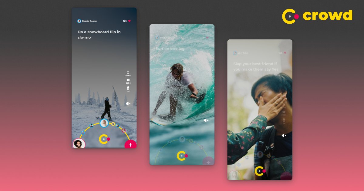 crowdc_app's tweet photo. New challenges await. Visit https://t.co/LagFW4mCbZ and start competing with your Crowd. 😎

#challenges #challenge2021 #competition #challengeaccepted #challengecompleted https://t.co/7meaBsP6pl