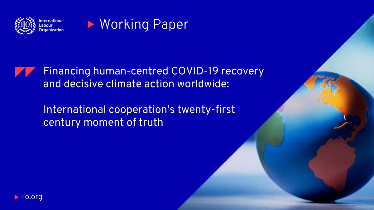 ILO_Research's tweet photo. 📢 New Working Paper from @ILO_Research Director 𝗥𝗶𝗰𝗸 𝗦𝗮𝗺𝗮𝗻𝘀.

Explore how we can we fully activate the existing international financial architecture to achieve transformational progress on #COVID19 recovery and climate change. 

Read more ▶️ https://t.co/wDin0Q41Mv https://t.co/CgiDrtA9ME