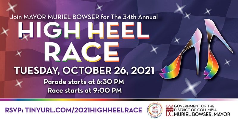MurielBowser's tweet photo. Dust off your heels and meet me on 17th Street NW

The High Heel Race is back on October 26th

#DCisOpen https://t.co/JUrZDU8Pq8