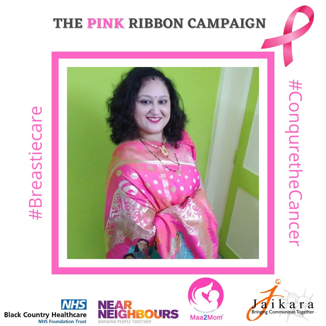 The PINK Ribbon Campaign 🎀
#breastiecare #conquerthecancer #breastcancerawareness 

“Cancer doesn’t care, so you have to.” –  Crystal Brown-Tatum

facebook.com/13518353082171…
@CllrRkaur <a href="/BlackCountryNHS/">BCHFT - Black Country Healthcare Foundation Trust</a> <a href="/NearNeighbourBC/">Black Country Near Neighbours</a> <a href="/maa2mom/">Maa2Mom</a> <a href="/gurvinder28_k/">Chef Gurvinder Kaur</a> <a href="/mumcancersuppo1/">mumcancersupport_gurnoor</a>