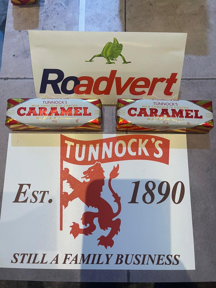 Come see Roadvert for your free Caramel! @laractalks @tunnocks