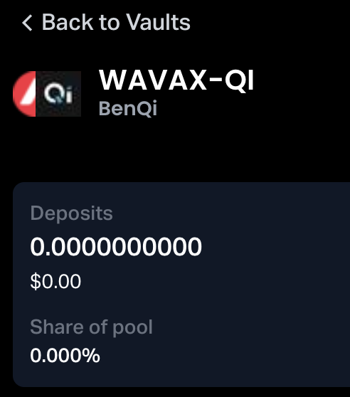Kriptonica1's tweet photo. @autofarmnetwork @BenqiFinance @avaxholic @Avalanche_Space @avalancheavax @AVAXDaily @autofarmnetwork Possible that the AVAX-QI vault is empty and / or just not working? I can see console errors and 0 ( zero ) deposits. https://t.co/dKA5McgY7J
