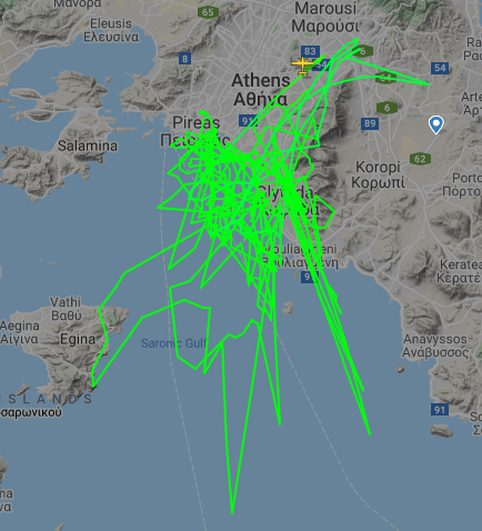 thunderstreak84's tweet photo. @SV1XV @flightradar24 @planefinder @landingsgr #Partenavia #P68C HB-LUZ is operating since 4/10 over #Athens and south suburbs as per my @flightradar24 screenshot. I took some photos while overflying at ~3.800ft &amp; it had a fuselage underside open hatch, so it is on a photo mission for an unknown organization. https://t.co/Tq302w32IT