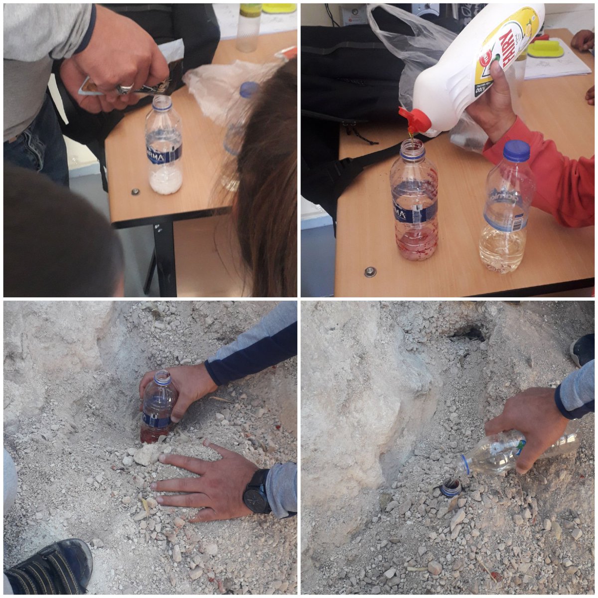 UcerliI's tweet photo. 2. ve 3. Sınıfların yaptığı yanardağ deneyi 🌋
@mardinilmem @SavurMem @abdurrahimdmr47 https://t.co/bHqD32nDa4
