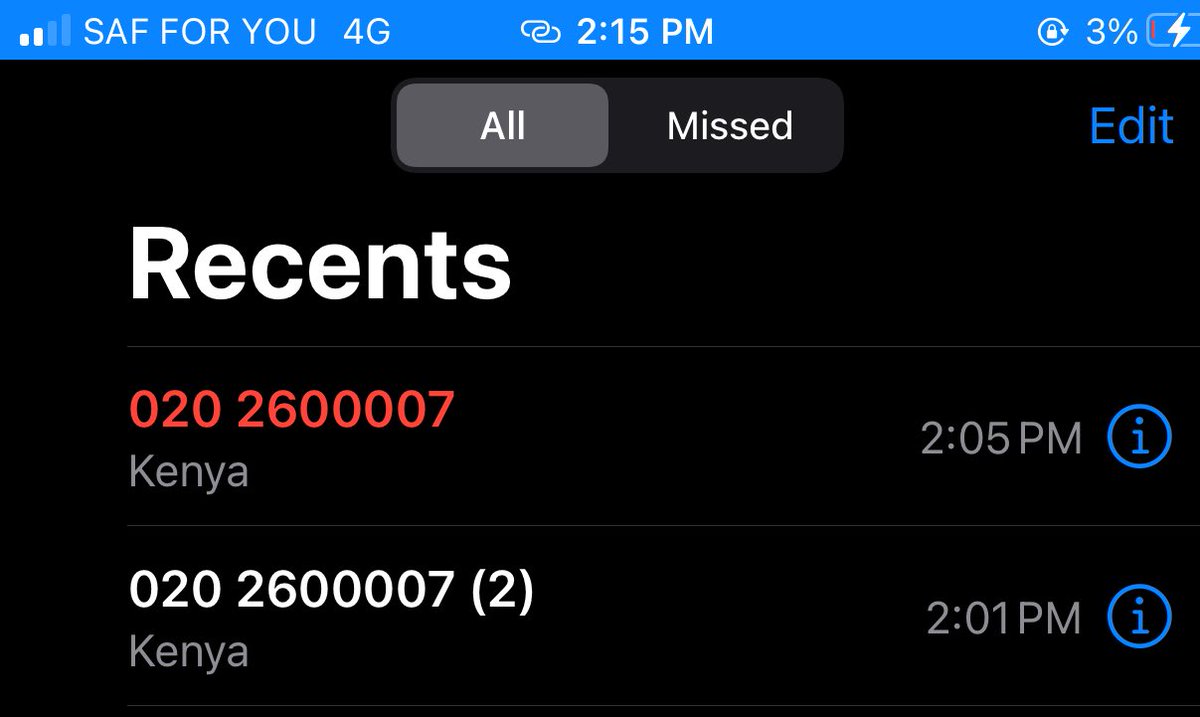 mc_lyts's tweet photo. @KenyaPower_Care Omfg i almost got conned 😭😭😭😭they called with that number https://t.co/Jt3yrQTwmo