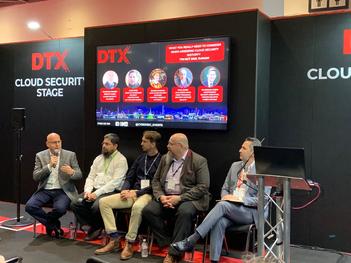 DTX Cyber (@cybersec_events) on Twitter photo “Go for agility rather than perfection”, says Dr Serdar Cabuk - our cloud security panel, moderated by Vladimir Jirasek of the <a href="/cloudsa/">CloudSecurityAlliance</a>, discusses how security teams can move as quickly as the business needs them to 🔓 “Go for agility rather than perfection”, says Dr Serdar Cabuk - our cloud security panel, moderated by Vladimir Jirasek of the <a href="/cloudsa/">CloudSecurityAlliance</a>, discusses how security teams can move as quickly as the business needs them to 🔓
