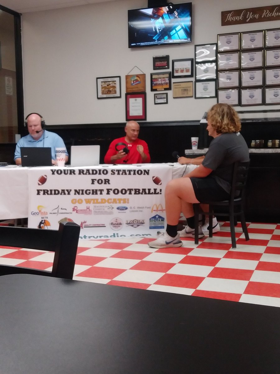 chriszimbalatti's tweet photo. Thomas Zimbalatti with his first of what we hope will be many radio interviews with https://t.co/i7Ecm6uK8x.
#zmonster
#teamZimbo
#wildcatfootball
#LetsGoWildcats
#buildthehill
#Number73
#lowcountryradio https://t.co/ns95Uc33QD