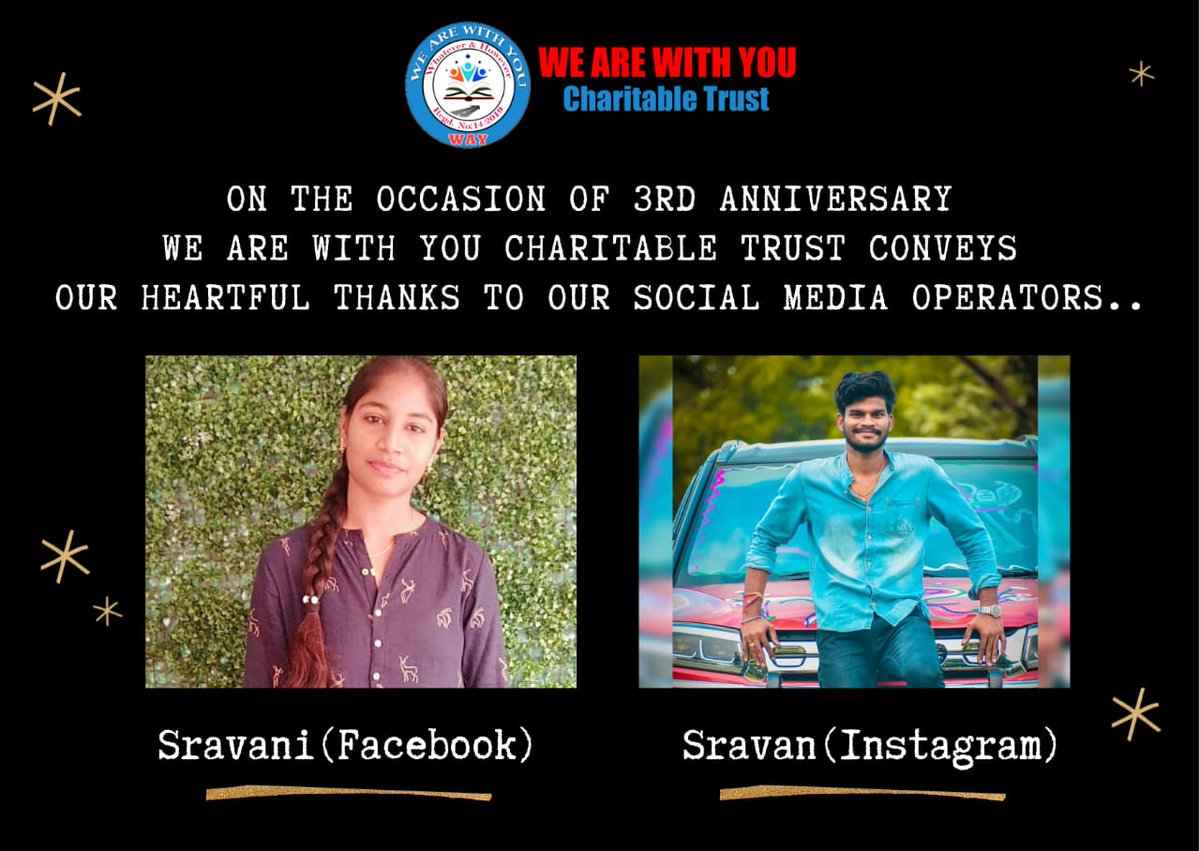 wearewithyouct's tweet photo. We are glad to present you the our all time active social media operators.
#Teamway #3rdAnniversary #Socialmediaoperators https://t.co/H9unewl5oz