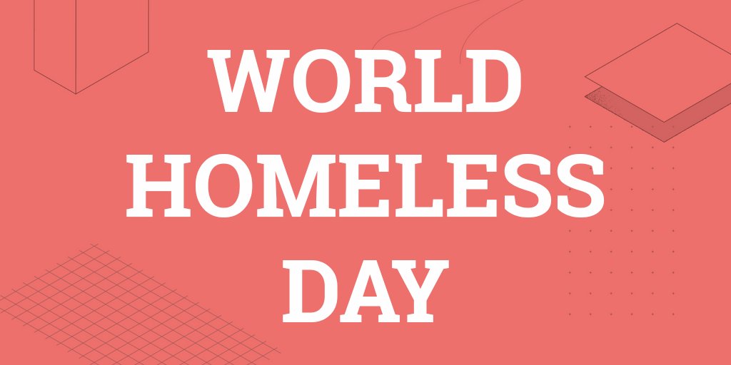 Today marks #WorldHomelessDay, a moment for us all to take a step back and reflect on the scale of homelessness across the world and its terrible toll on so many lives.