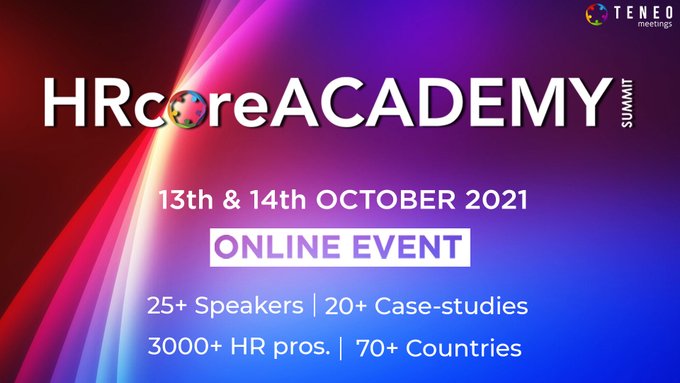 Join me on the virtual stage at the #HRcoreAcademy Summit this month!!

Register today and tune into my #futureofwork session on October 14th for an opportunity to explore how to drive great employee experiences: bit.ly/3u1Fwuo 

#HumanResources #futureofwork2021