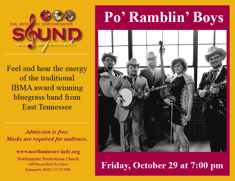 Mark your calendars!  Bring friends!  C'mon over!  
<a href="/NPC_Indy/">Northminster Church</a>  @PoRamblinBoys