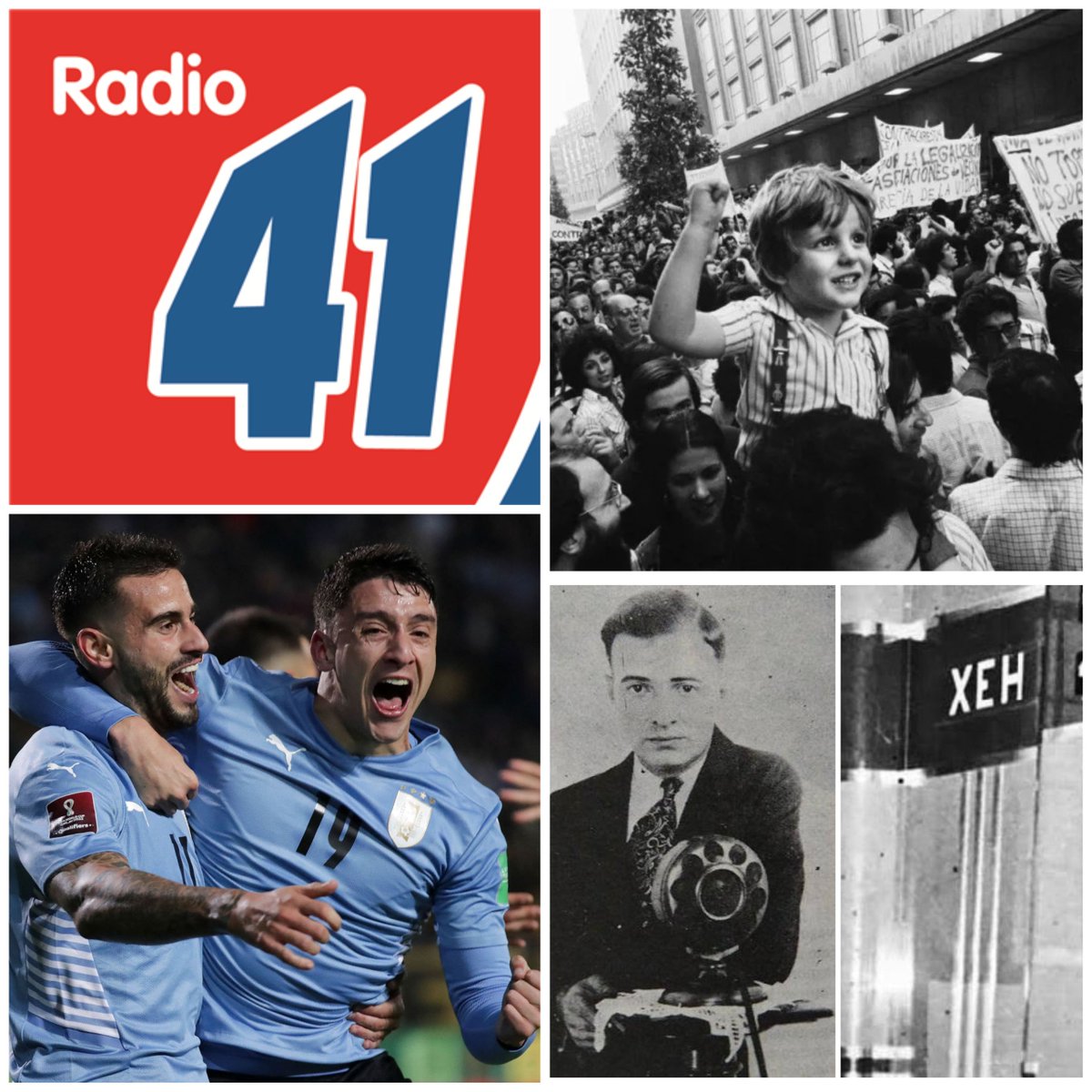 ractividades's tweet photo. 👉 #Findesemana en #Radioactividades

👉 90 Años de #CW41 La 41 de #SanJose
👉 #Goles #Uruguay vs #Argentina
👉 100 Años de #Radio en #Mexico
👉 La #RadioconBotas #Serrat y 1976 Parte III

📻 AM1050 FM94.7 Repetidoras en todo el pais @radioUruguayuy
📲 https://t.co/uuPbV4mJFN https://t.co/nGndAYgaV9