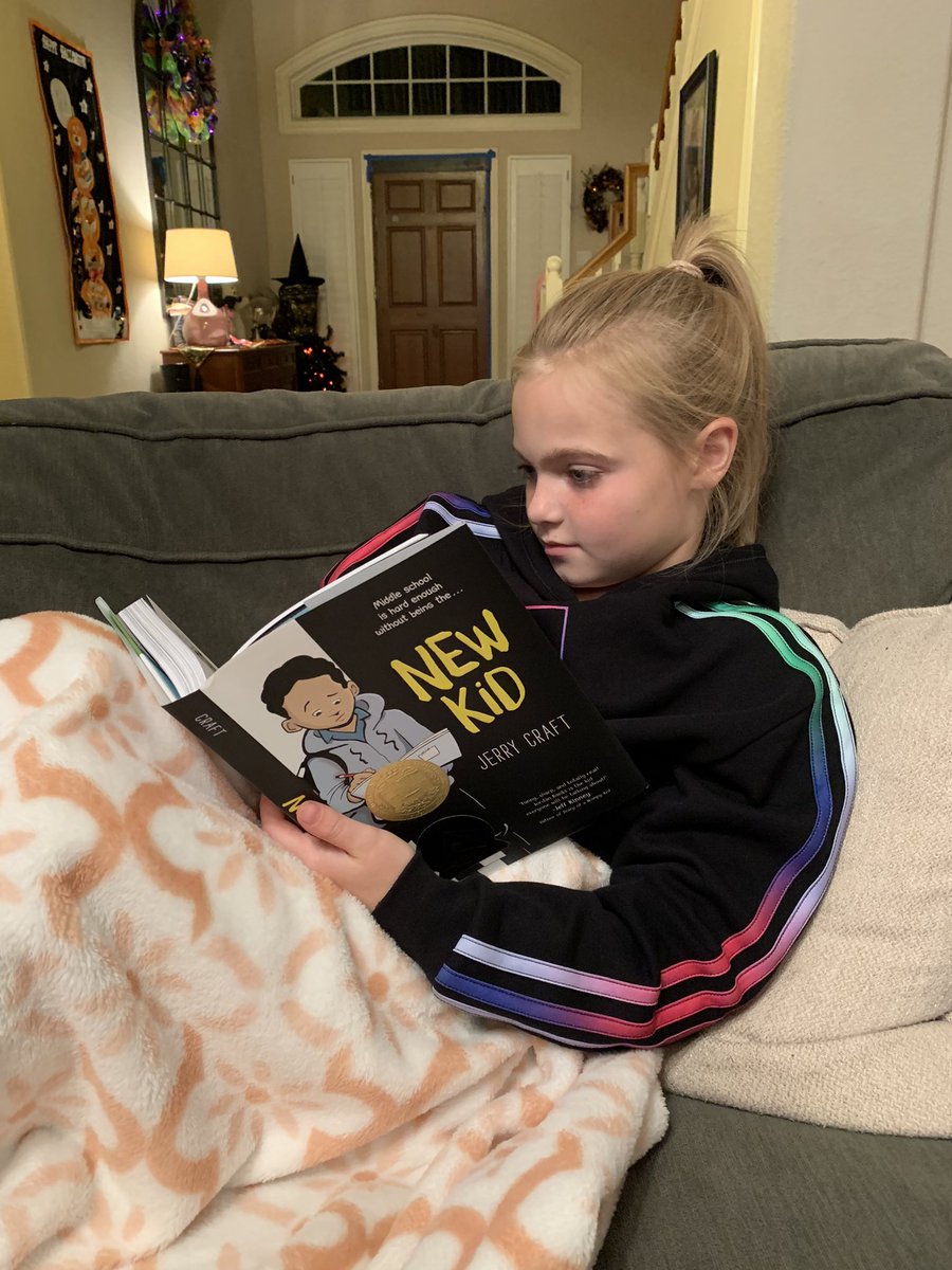 Lisa Dunlap Gorman (@dunlap_gorman) on Twitter photo Grace was super excited to see the Newbery award winning book “New Kid” by author <a href="/JerryCraft/">Jerry Craft</a> show up on our doorstep via Amazon tonight. Nothing screams “buy this book” to me more than someone trying to get it banned from our public schools.
#letthekidsread #katyisd Grace was super excited to see the Newbery award winning book “New Kid” by author <a href="/JerryCraft/">Jerry Craft</a> show up on our doorstep via Amazon tonight. Nothing screams “buy this book” to me more than someone trying to get it banned from our public schools.
#letthekidsread #katyisd