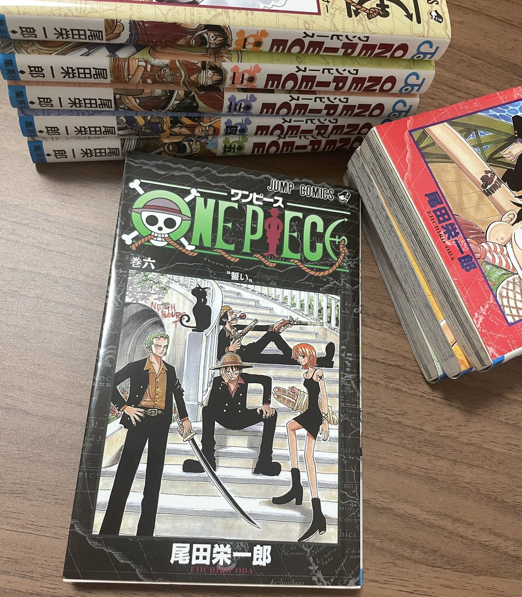 ゆう V Twitter ワンピース1巻から100巻まで読み直していきます 6巻の表紙とても好きです