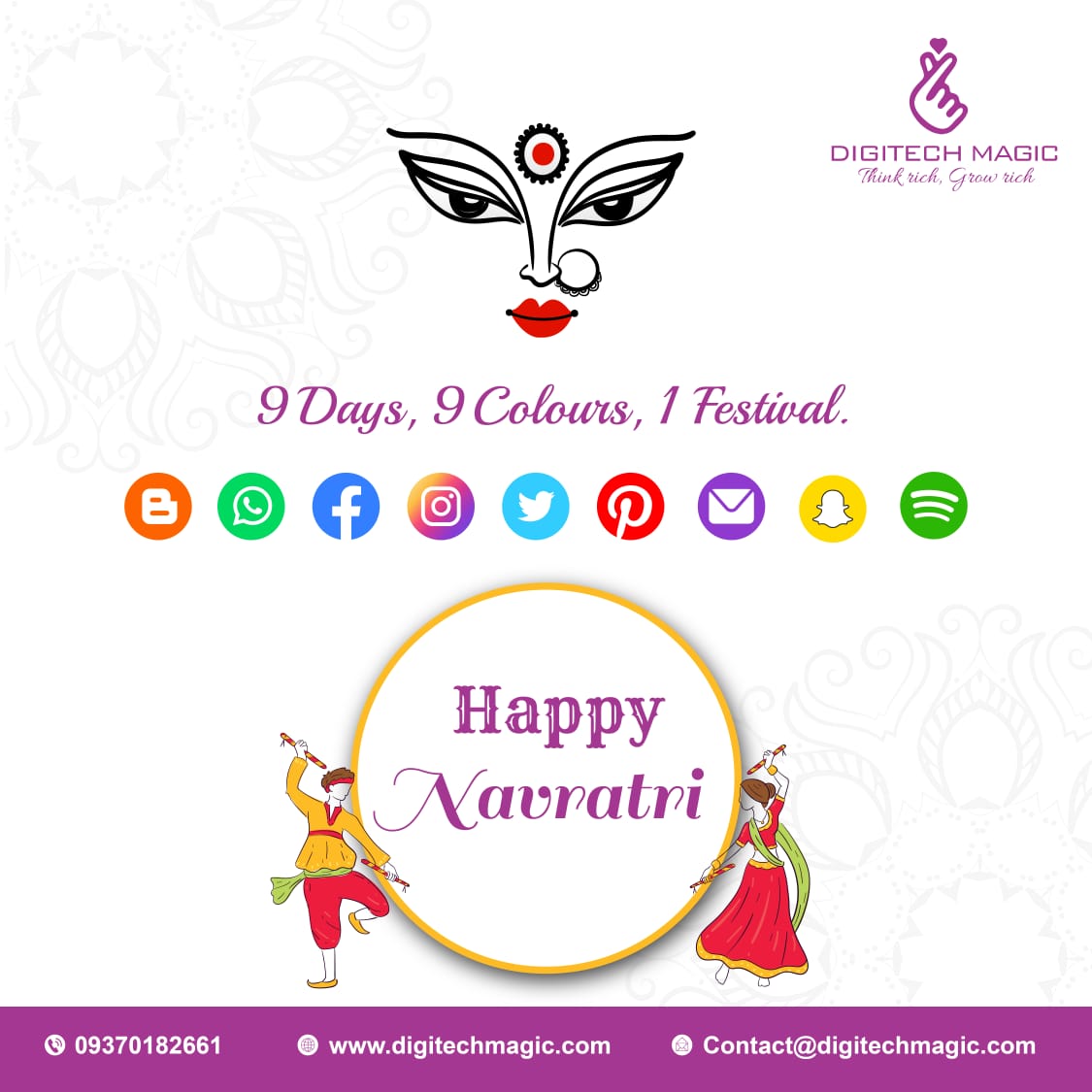 DigitechMagic's tweet photo. May the nine days and nine nights of Navratri bring your good health and fortune. Wishing you a very Happy Navratri.
.
.
.
#happynavratri #navratri #navaratricollection #navaratrifestival #navratrispecial #navratri2021 #happynavrtri2021 #happynavratri2021 https://t.co/tqDMCMuOKJ