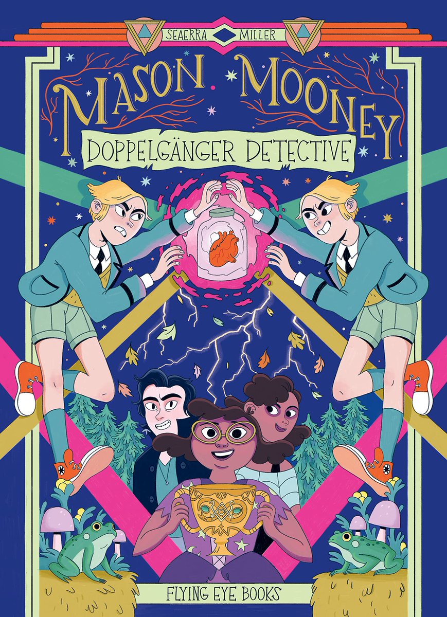 We're delighted to see a second volume of Mason Mooney's paranormal investigations from Seaerra Miller. Creative, funny and well pitched at a young adult audience, it should top Christmas lists for reading children. <a href="/FlyingEyeBooks/">Flying Eye B👀ks</a> <a href="/NobrowPress/">Nobrow</a>

theslingsandarrows.com/mason-mooney-d…