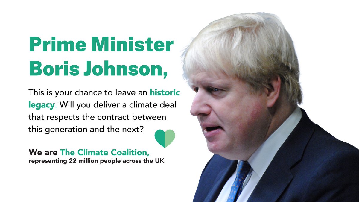 TheCCoalition's tweet photo. Dear @BorisJohnson, #COP26 is your opportunity to leave a historic legacy. Will you deliver a climate deal that respects the contract between this generation and the next? #TheFightThatUnites 
https://t.co/aEyAUxS4K5 https://t.co/vqIBauTPqF