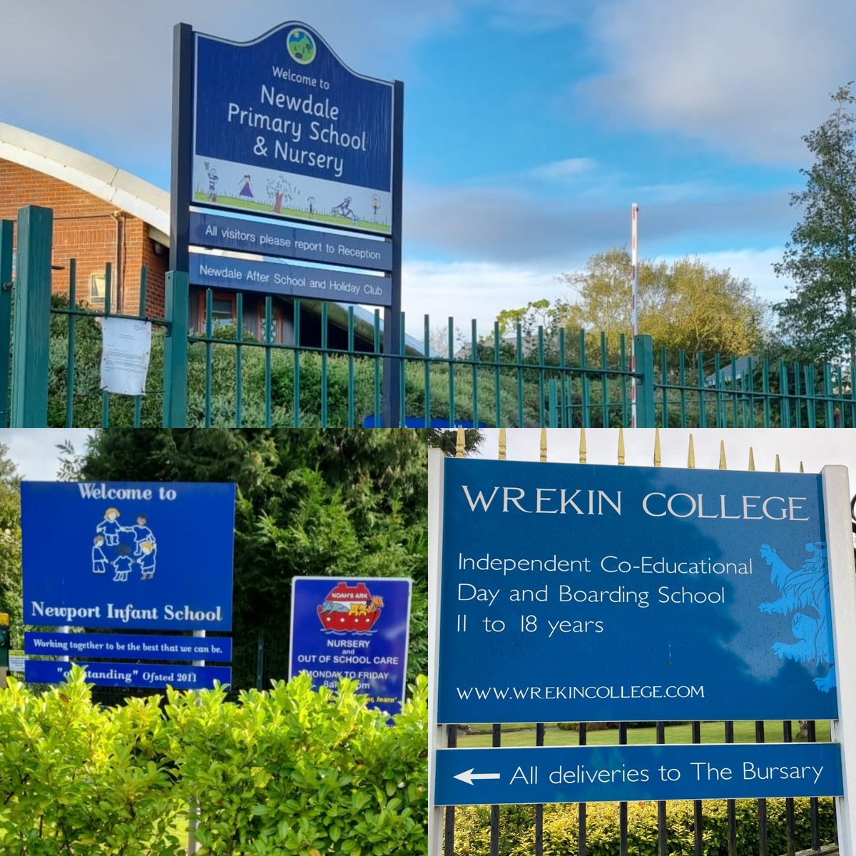 TelfordWrekin's tweet photo. Some of the schools visited this week by the Neighborhood Enforcement Officers. We visit schools in the morning and afternoons. Be mindful of where you park. Consider the residents that live by the schools. Please don't be blocking their driveways.#telfcat #telfneo #telfenforce https://t.co/uZ4iMFWRvc