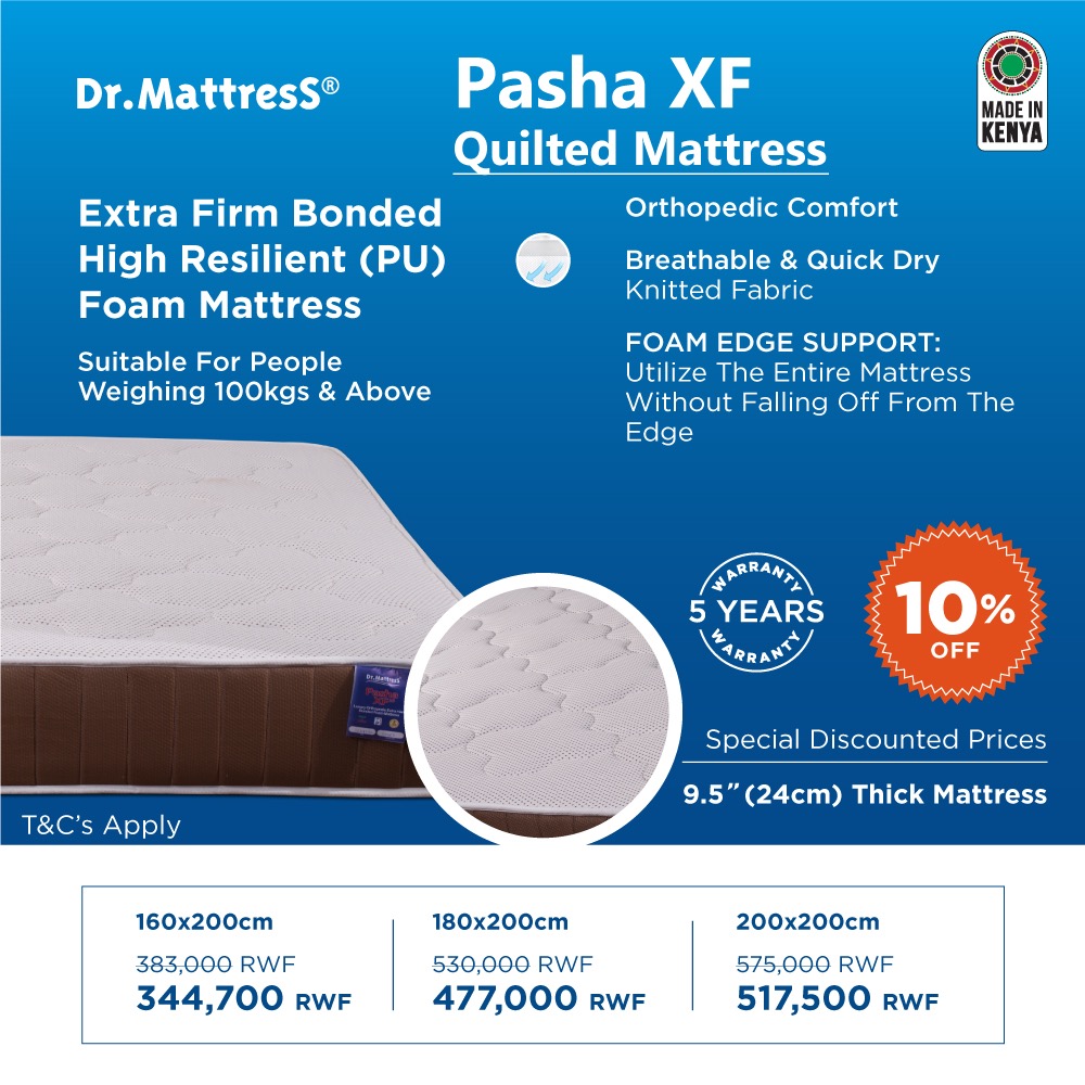 PashaXF is a luxurious combination of comfort and support.
Ideal for plus-sized persons weighing 100kgs n' above.
Made of super elastic high density foam.order yours today only at #DrMattress #OrthopedicComfort #FoamEdgeSupport #BetterSleepBetterHealth