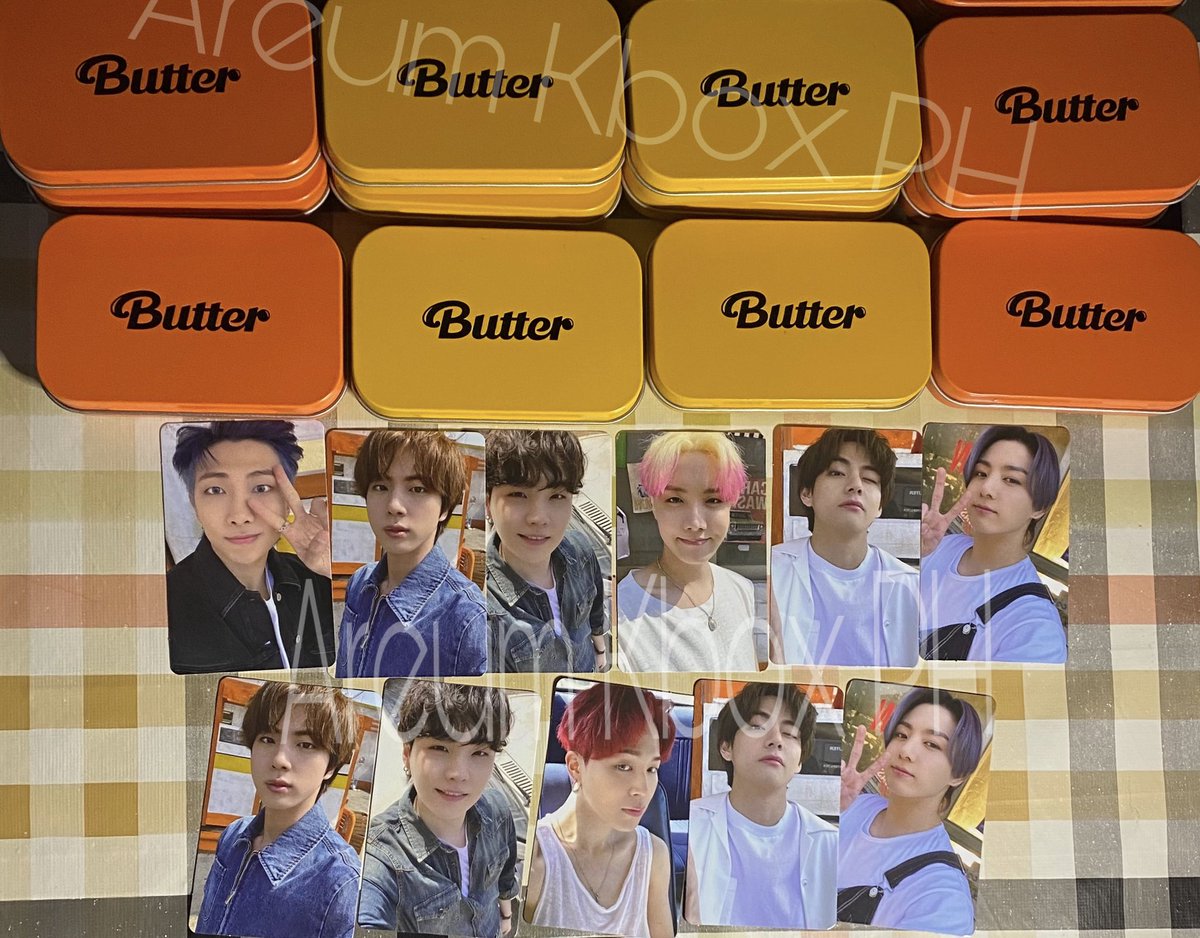 AKboxph's tweet photo. Get this while still on LOWEST Price!!!

Selling Official Butter Photocards POB Complete Set (7PC) for ₱2,850. Get it on Shopee now! https://t.co/WAvngyFp7Q https://t.co/kMlj13Ojfz