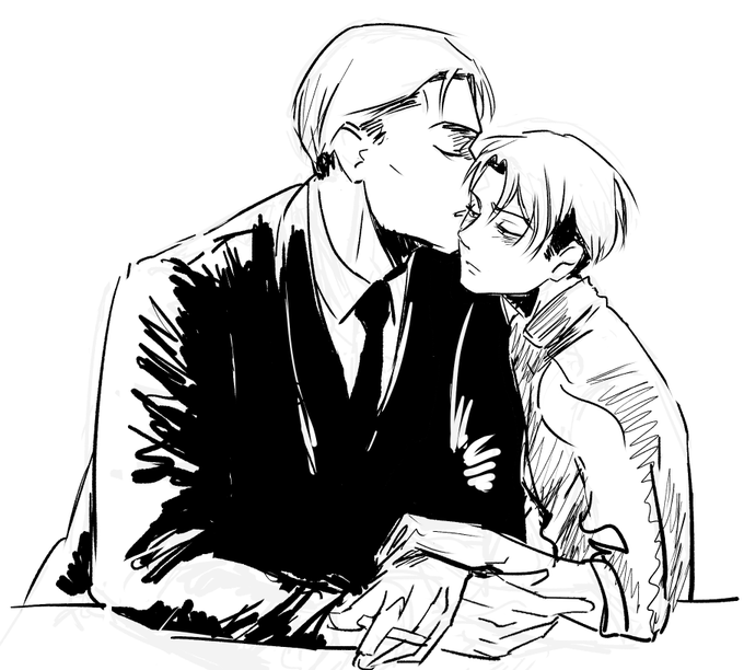 just Erwin telling dirty things to Levi 