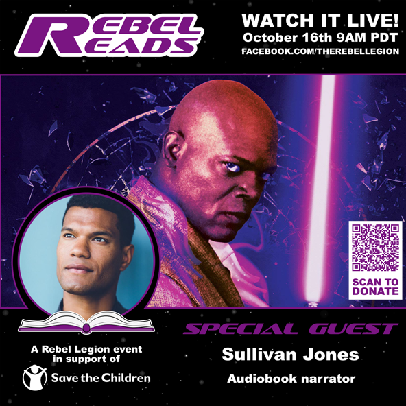 Shatterpoint voice actor @elsullyjones is breaking into Rebel Reads!