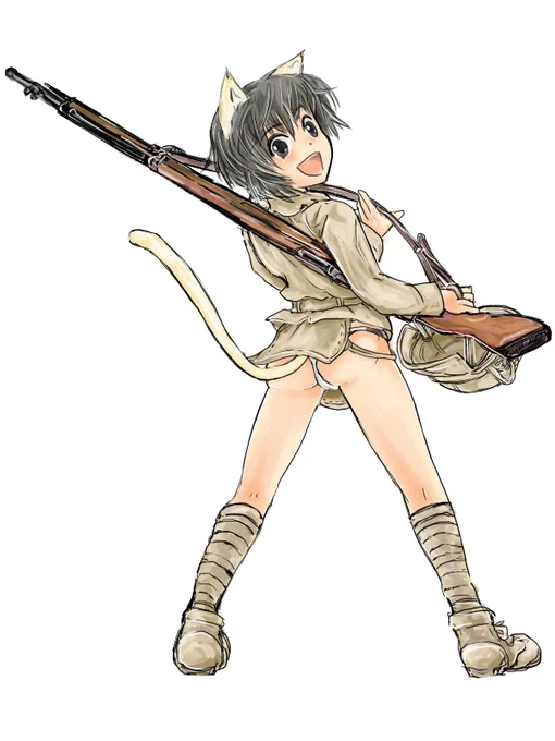 こいつが並みの下程度な魔女で魔法の制御も出鱈目なのにやたら命中貫通させる。「魔法を安定させればもっと強くなるはず」と思いきや。非常にブレる魔法の臨界点で引き金を引く射撃を本能的にやっていた。セオリー通りの訓練は無駄に疲れさせていただけだった。というオチで。(イラスト 御城伸座氏) 