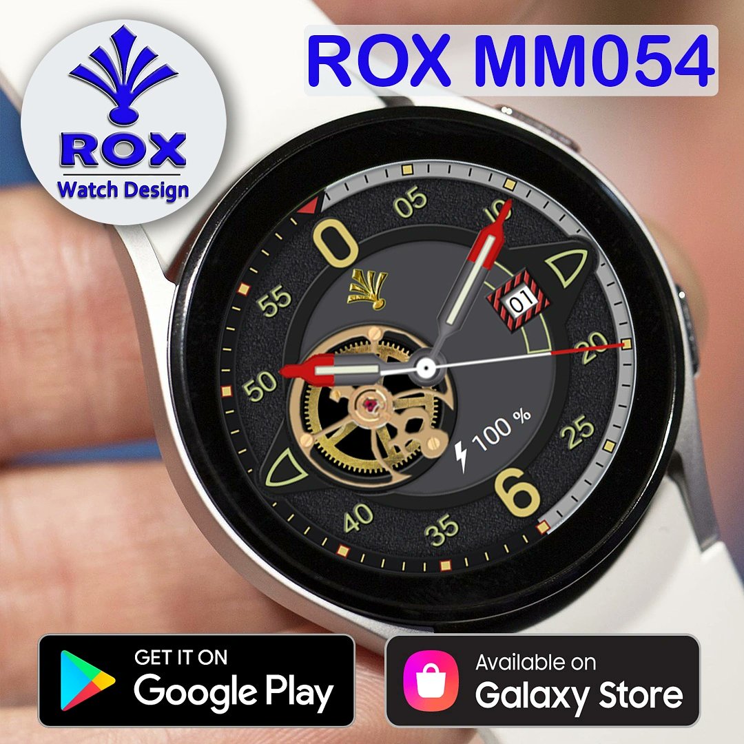 RoxWatchDesign's tweet image. Updated ROX MM054 download now for Free 🤗

🎯 Animated gear
🎯 Date 
🎯 Battery %

Galaxy Store: Galaxy.store/ROXMM054

Play Store: play.google.com/store/apps/det…

#galaxywatch #samsunggear #Withgalaxy #Samsungwatch #samsung #galaxygearwatch  #galaxywatch4 #galaxywatch4classic