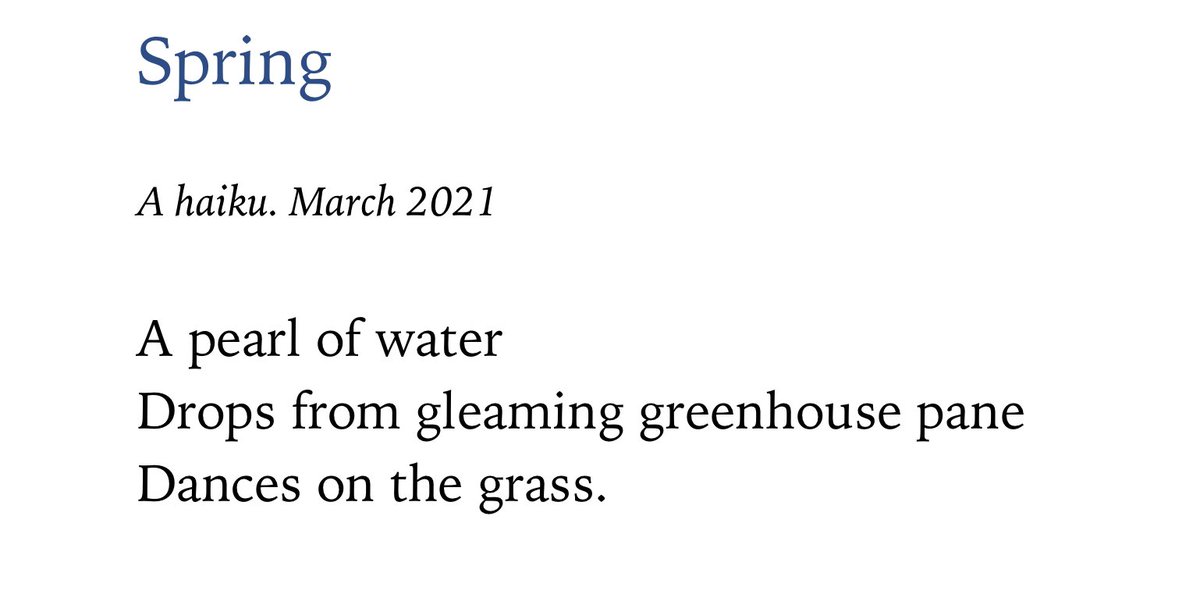 Happy #NationalPoetryDay! As we see winter approaching a little #haiku to look forward to coming out the other side 😅