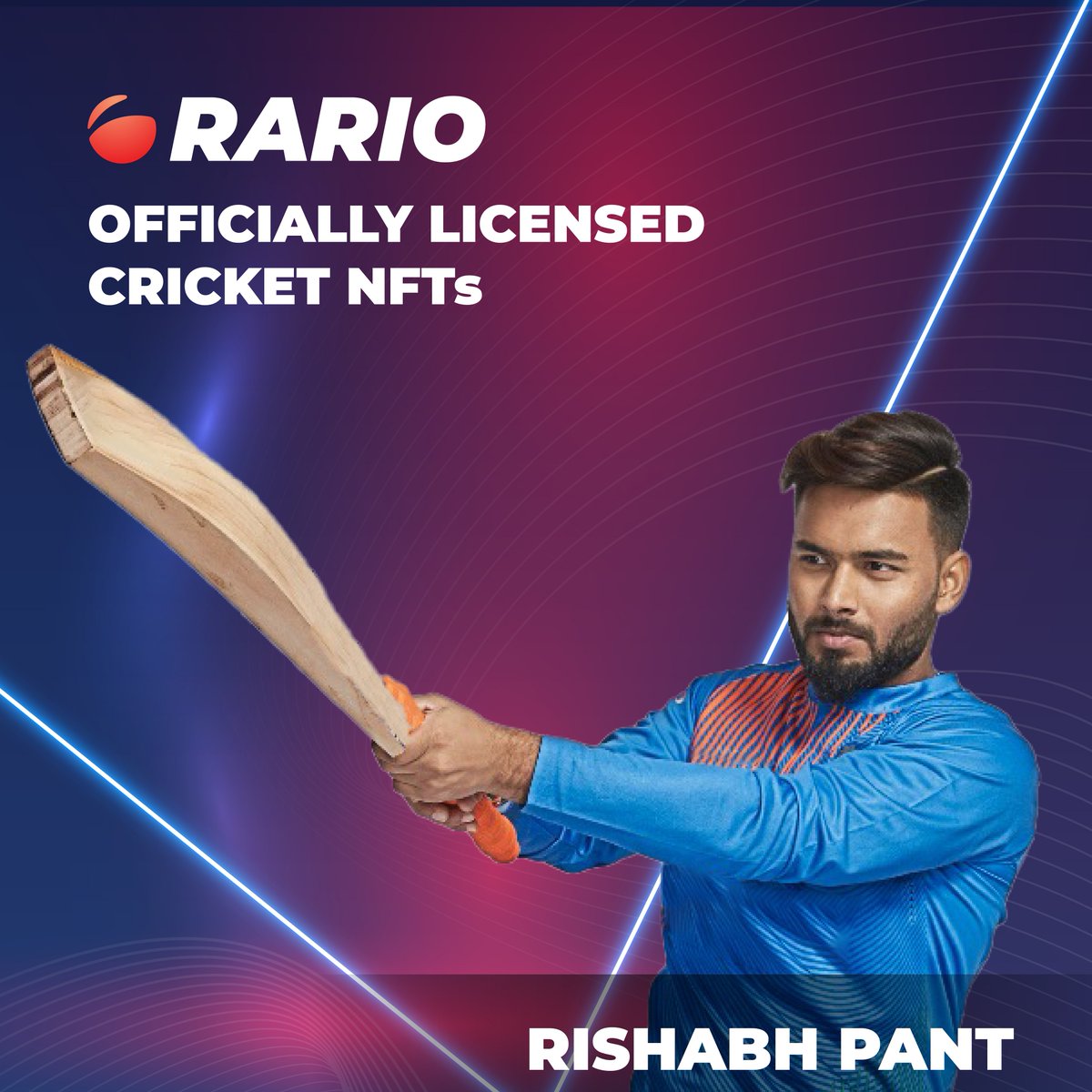 rariohq's tweet photo. 📢We had a batter, We had a bowler, We had an all-rounder
...and now we have an ace Wicket-keeper!💯

🎬#Rario - World's first officially licensed cricket #NFTs welcomes the wicket-keeper batsman @RishabhPant17 onboard as #brandambassador🔥

Read more 👉🏼 https://t.co/YZ33nE3MmN https://t.co/WUyT4hX8nu