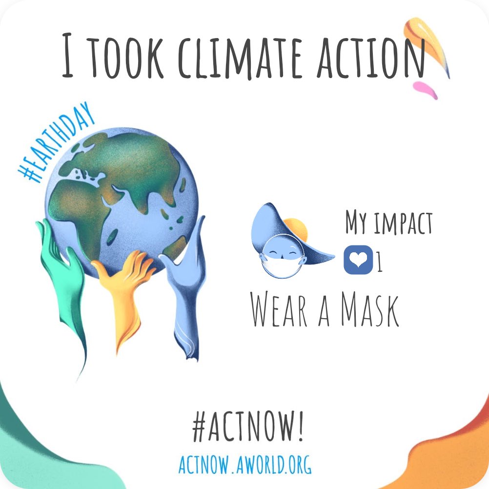 I took climate action aworld.org/u/prabhjot-3d5… #actnow wear your mask everyday. ⁦@STSWSRAJGOMAL⁩ #GlobalGoals @#TakeAction #SDGs ⁦@cbseindia29⁩ ⁦@PMOIndia⁩
