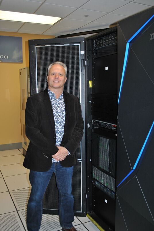Hugging the <a href="/BMCCompuware/">BMC Compuware</a> mainframe in Detroit. Its just another server in the data centre. Treat it that way #HugYourMainframeDay