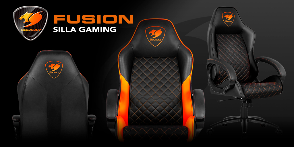 COUGAR Gaming ⚡ COUGAR FUSION - Disfruta de la combinación perfecta entre comodidad y diseño 🤩 🔸 Diseño ultra cómodo, suave y transpirable 🔸 Alta durabilidad 🔸 Altura ajustable ¡