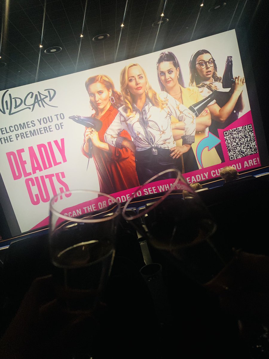 Had the BEST night at the premiere of #deadlycuts last night. Haven’t laughed out loud like that in a long time. So worth the watch. A must see film with an amazing cast including the fabulous @angelineball 👏🏼👏🏼 #supportirish #notimetodye