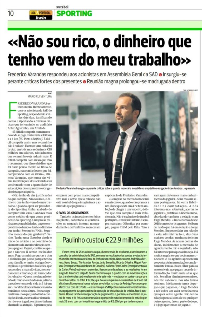 leaodaarrabida's tweet photo. A AG da Sporting SAD na imprensa https://t.co/1K1zJqnLQV