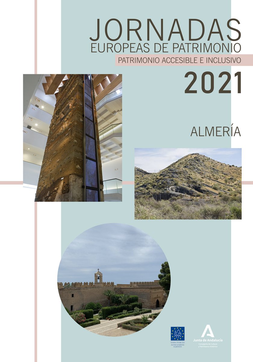 CulturaAlmeria's tweet photo. Durante este mes de #octubre estamos celebrando las #JEP21 #EuropeanHeritageDays.
▶️talleres, visitas, tertulia  y cine en @MuseoAlmeria @AlcazabaAlmeria @BibAlmeria #PuertadeAlmeria #LosMillares y #Villaricos
Reserva tu plaza!
@CulturaAND #patrimonioaccesibleinclusivo https://t.co/MOHwzCcg8q