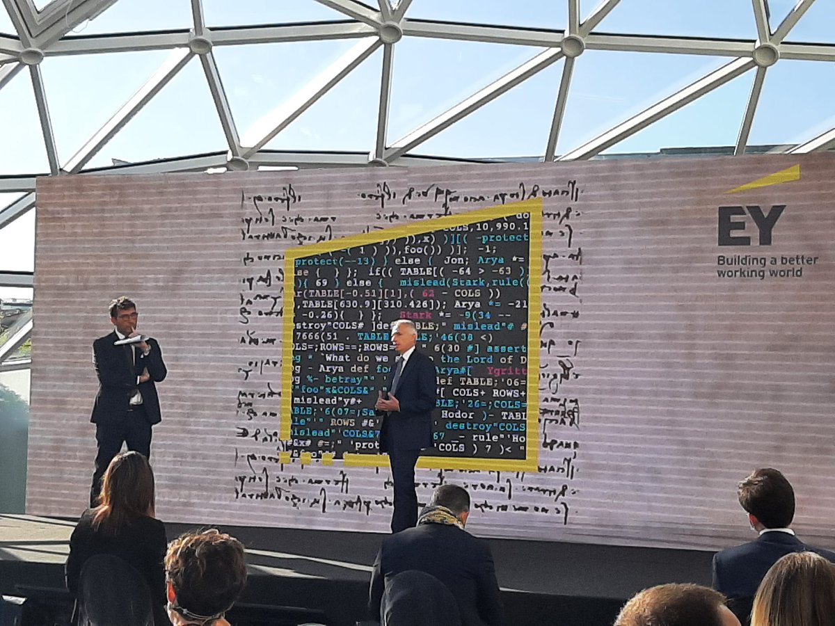 Le aziende sono sempre più soggetti attivi nella #trasformazione di economia e società: percepiscono in anticipo i cambiamenti in atto, influiscono sulla velocità dei processi di trasformazione, riescono a immaginare un #futuro migliore. 
D. Ferri, Partner EY a #EYDigitalSummit