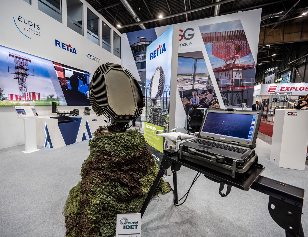 retiacz's tweet photo. Na veletrhu IDET jsme za náš 3D radar ReGUARD obdrželi ocenění Zlatý IDET. 🥳 Uděleného vyznamenání si velmi vážíme a věříme, že tento český produkt bude jistě brzy uznáván odborníky i mimo naše končiny. 💪
#retia #reguard https://t.co/07oKZIAdgW