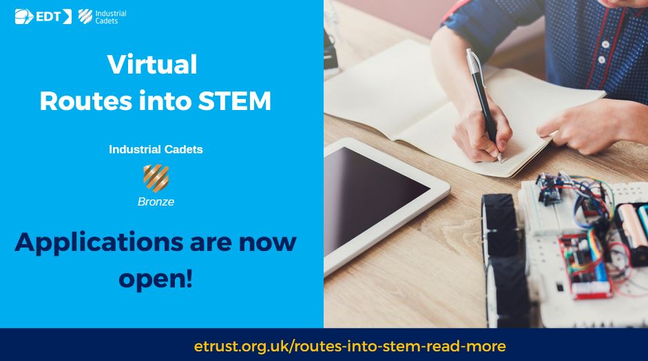 TheEDTUK's tweet photo. We’d like to thank @ParmitersSchool, @PatesGS, @habsboys, @SalesianFboro for helping students join #VRIS courses and discover the variety of STEM study & career opportunities available to them. We look forward to seeing more of your students on our October 2021 half term course! https://t.co/cmxdZZCL4Y
