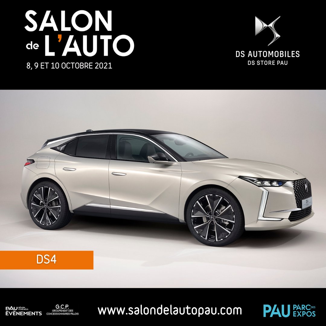 SalonAutoPau's tweet photo. Elle vous fait rêver ? 😇
Venez rencontrer la nouvelle #DS4 dans le Hall Ossau du Parc des Expositions de Pau, avec la concession DS Store PAU !
👉 #salondelautopau2021 du 8 au 10 octobre de 10h à 19h 🔥 https://t.co/6xix0frV20