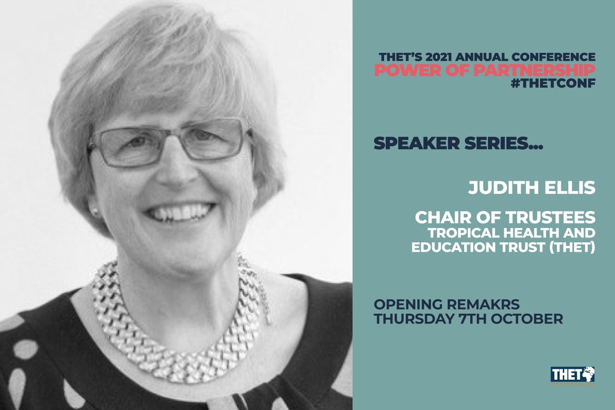 Our Chair of Trustees, <a href="/Ellisjmellis/">ProfessorJudith Ellis OBE</a> welcomes delegates to this year's #THETconf!

"This year we are certainly a global community, we have all faced the challenge of #COVID19...what is undeniable is the resilience and solidarity of the #HealthPartnership community"