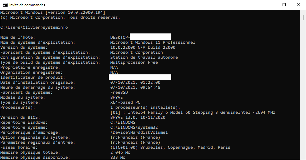 PCTuning_OW's tweet photo. Just tested #Windows11 in #FreeBSD #BHYVE. Seems to run, without stupid requirements:
•TPM 2.0
• Secure Boot
• RAM ≥ 4GB https://t.co/DOtYA120WS