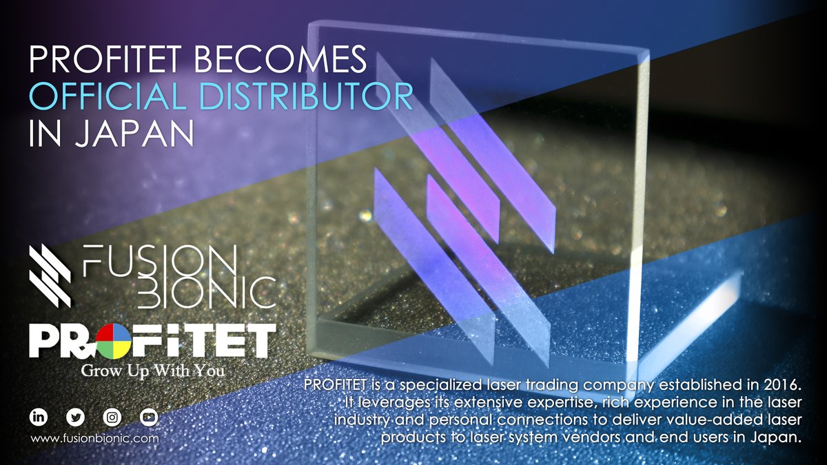 Fusion Bionic (@fusionbionic) on Twitter photo Collaboration is important cornerstone of business growth. We are delighted to announce that Fusion Bionic and <a href="/NaraProfitet/">Nara_PROFITET</a> initiate a close collaboration to distribute product solutions in the field of surface functionalization for the japanese market. fusionbionic.com Collaboration is important cornerstone of business growth. We are delighted to announce that Fusion Bionic and <a href="/NaraProfitet/">Nara_PROFITET</a> initiate a close collaboration to distribute product solutions in the field of surface functionalization for the japanese market. fusionbionic.com