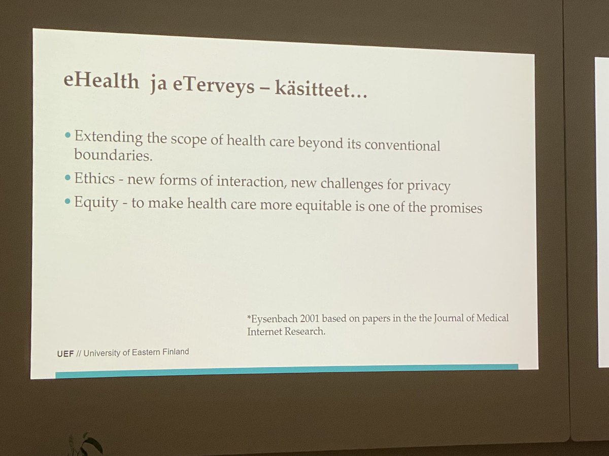 Merja Männistö (@merjamannisto) on Twitter photo e-Tutkimuksen monet näkökulmat. Professori <a href="/ksaranto/">Kaija Saranto</a> esittelee laajasti käsitteistöä. Kiitos mielenkiintoisesta esityksestä!
#eHealth2021 #telemedicine #oulussatapahtuu #stehs e-Tutkimuksen monet näkökulmat. Professori <a href="/ksaranto/">Kaija Saranto</a> esittelee laajasti käsitteistöä. Kiitos mielenkiintoisesta esityksestä!
#eHealth2021 #telemedicine #oulussatapahtuu #stehs