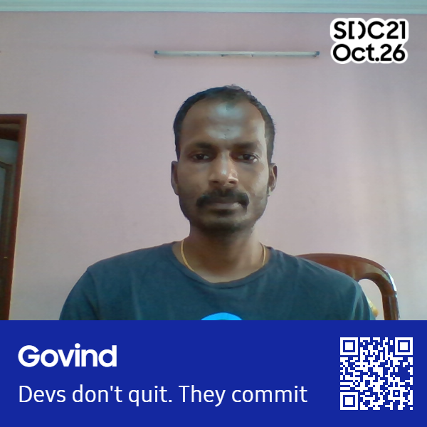 govindk22's tweet photo. #mySDCstack Join Samsung Developer conference SDC 21 on 26th OCT. https://t.co/JUSUEzdeLX