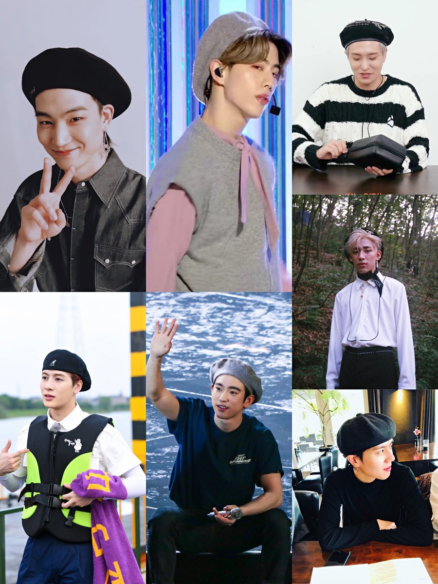YOUNGJAELOOK's tweet photo. GOT7 with baret https://t.co/hCwTDrVeF3