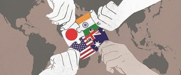 FDI_org's tweet photo. The “rebirth” of the Quad is an outcome of China’s assertive policies. Not yet as comfortable in its relationship with the US as it is with Japan, India’s US ties are growing fast, but PM Modi’s idea of a “Hindu” India could act as a brake. Read more: https://t.co/kiWgBhiXeQ https://t.co/Gl6zqD5Fgr