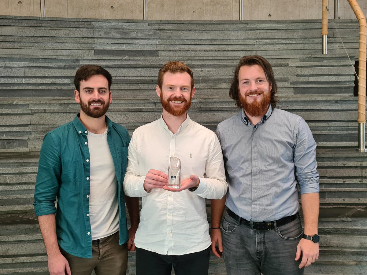 gduffy00's tweet photo. 🍾Congratulation to Jack, Rob &amp; Max!

They just completed the Implementation &amp; Diffusion leg of the EIT Health 'Patient Innovation Bootcamp 2021' in Copenhagen - and brought home the prize for Best Pitch for our improved insulin delivery project. Thks @Entirl for funding support https://t.co/2cVh9c25cB